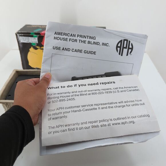 Handi Cassette II Talking Book Stereo Tape Recorder American Printing House Test - Picture 3 of 6